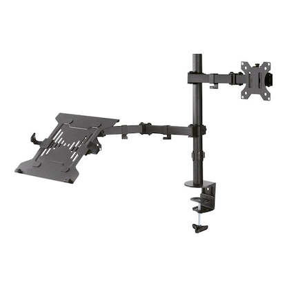 Artikelbild 3 für Neomounts Laptop-Monitor-Halterung FPMA-D550NOTEBOOK schwarz für 1 Monitor und 1 Notebook, Tischklemme, Tischbohrung, Artikelnummer 153827