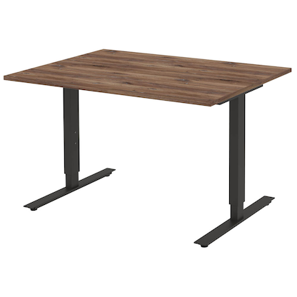 Artikelbild für röhr quantum Schreibtisch eiche rechteckig, T-Fuß-Gestell grau 120,0 x 80,0 cm, Artikelnummer 721867