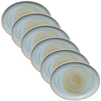 Artikelbild 2 für 6 HEART & SOUL Servierplatten Perfect Match Breeze blau 36,0 x 28,0 cm, Artikelnummer 994172
