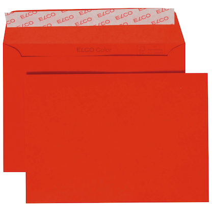 Artikelbild für ELCO Briefumschläge Color DIN C6 ohne Fenster intensivrot haftklebend 25 St., Artikelnummer 289029