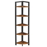 Artikelbild 1 für VASAGLE Eckregal braun, schwarz 30,0 x 30,0 x 150,0 cm, Artikelnummer 290118