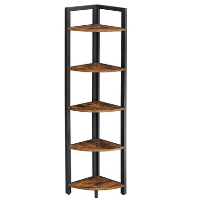 Artikelbild 5 für VASAGLE Eckregal braun, schwarz 30,0 x 30,0 x 150,0 cm, Artikelnummer 290118