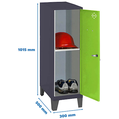 Artikelbild 2 für Simonrack Spind SIMONLOCKER DISM anthrazit, grün 8425437120800, 1 Schließfach 30,0 x 50,0 x 101,5 cm, Artikelnummer 355919