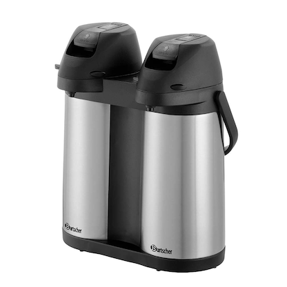 Artikelbild 4 für Bartscher Isolierkannen Duo 1,9L-ST schwarz, silber 2x 1,9 l, Artikelnummer 427058