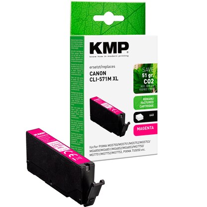 Artikelbild 2 für KMP magenta Druckerpatrone kompatibel zu Canon CLI-571 XL M, Artikelnummer 542599