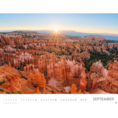 Artikelbild 10 für Heye Monats-Wandkalender Sonnenzauber 2026, Artikelnummer 551137