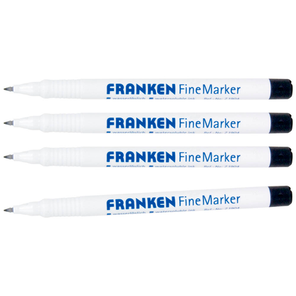 Artikelbild 10 für FRANKEN Fine Whiteboard-Marker schwarz 0,7 mm, 4 St., Artikelnummer 670236