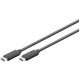 Artikelbild 1 für goobay USB C Kabel 1,0 m schwarz, 1 St., Artikelnummer 170098