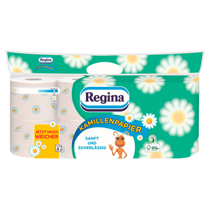 Artikelbild 3 für Regina Toilettenpapier Kamillenpapier 3-lagig, 56 Rollen, Artikelnummer 325055