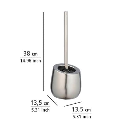 Artikelbild 3 für WENKO WC-Garnitur Badi chrom, matt Stein, Artikelnummer 530802