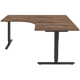 Artikelbild 1 für röhr quantum Schreibtisch eiche L-Form, T-Fuß-Gestell grau 160,0 x 160,0 cm, Artikelnummer 722011