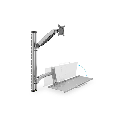 Artikelbild 4 für DIGITUS Monitor-Maus-Tastatur-Halterung DA-90354 silber für 1 Monitor, 1 Tastatur, 1 Maus, Wandhalterung, Artikelnummer 325371