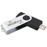 Artikelbild 1 für MediaRange USB-Stick schwarz, silber 256 GB, Artikelnummer 518489