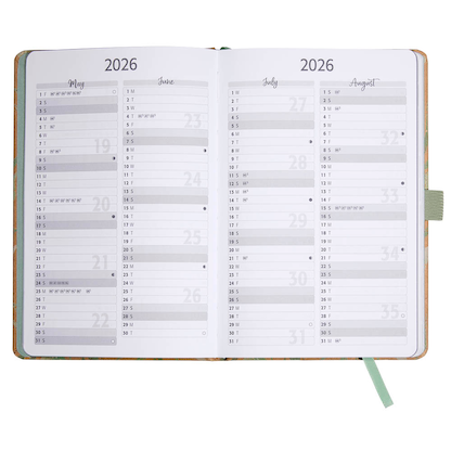 Artikelbild 3 für SIGEL Buchkalender Jolie 2026 Sparkle Leaves, Artikelnummer 568216