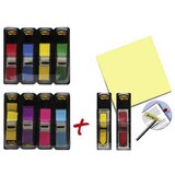 Artikelbild 1 für AKTION: Post-it® Index Mini Haftmarker farbsortiert 8x 35 Streifen + GRATIS 2x 24 Index Pfeile, Artikelnummer 161570
