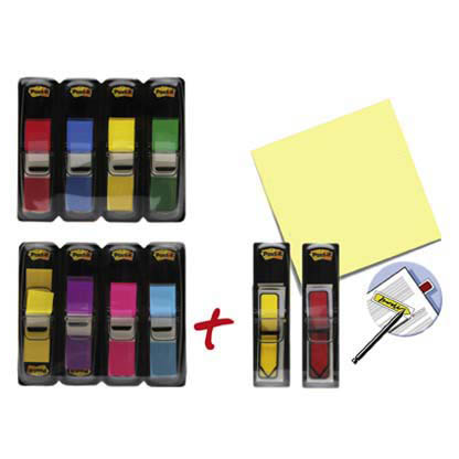 Artikelbild 19 für AKTION: Post-it® Index Mini Haftmarker farbsortiert 8x 35 Streifen + GRATIS 2x 24 Index Pfeile, Artikelnummer 161570