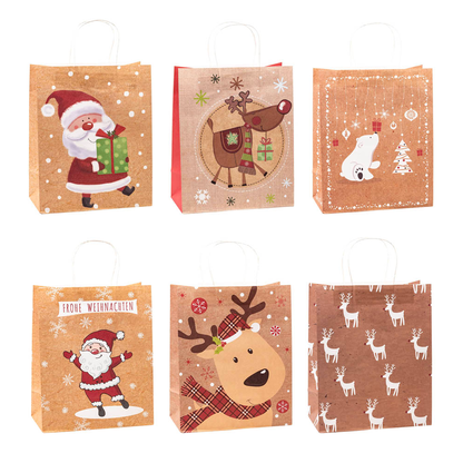 Artikelbild für 12 TSI Geschenktüten Weihnachten Serie 1.6 Motiv sortiert 26,0 x 32,0 cm, Artikelnummer 773644