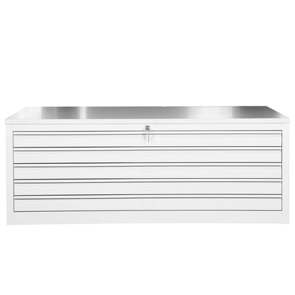 Artikelbild 3 für Gürkan Planschrank lichtgrau 5 Schubladen 140,0 x 95,0 x 53,0 cm, Artikelnummer 564462