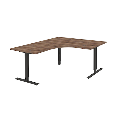 Artikelbild für röhr quantum Schreibtisch eiche L-Form, T-Fuß-Gestell grau 160,0 x 160,0 cm, Artikelnummer 721904