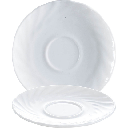 Artikelbild 2 für 6 ARCOROC Untertassen Trianon White weiß 14,5 cm, Artikelnummer 977417