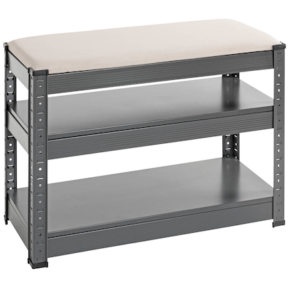 Artikelbild 3 für HAKU Möbel Schuhbank 55817 anthrazit, grau Metall 60,0 cm, Artikelnummer 591398