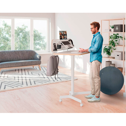 Artikelbild 16 für AKTION: LEITZ Ergo elektrisch höhenverstellbarer Schreibtisch weiß rechteckig, A-Fuß-Gestell weiß 80,0 x 60,0 cm mit 25 Euro CashBack, Artikelnummer 408338