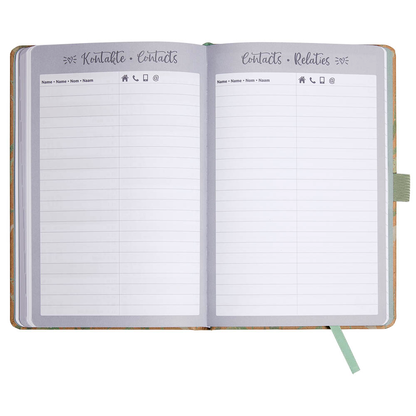 Artikelbild 4 für SIGEL Buchkalender Jolie 2026 Sparkle Leaves, Artikelnummer 568216