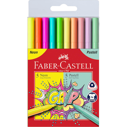 Artikelbild 18 für FABER-CASTELL Grip Filzstifte farbsortiert, 10 St., Artikelnummer 158234