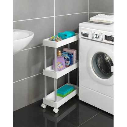 Artikelbild 6 für WENKO Nischenwagen Mino weiß 18,0 x 45,0 x 80,0 cm, Artikelnummer 811154