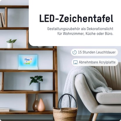 Artikelbild 17 für ANSMANN Deko LED-Zeichentafel, Artikelnummer 629479