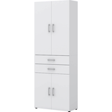 Artikelbild 1 für röhr Aktenschrank direct.office, 859W671000 weiß 3 Fachböden 80,0 x 33,5 x 212,5 cm, Artikelnummer 461158