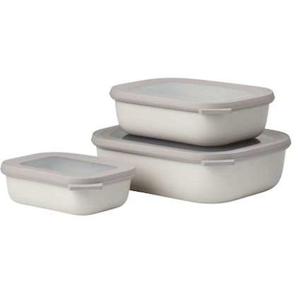 Artikelbild 2 für MEPAL Frischhaltedosen-Set Cirqula weiß 0,5/1,0/2,0 l, 1 Set, Artikelnummer 434658