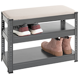 Artikelbild 1 für HAKU Möbel Schuhbank 55817 anthrazit, grau Metall 60,0 cm, Artikelnummer 591398