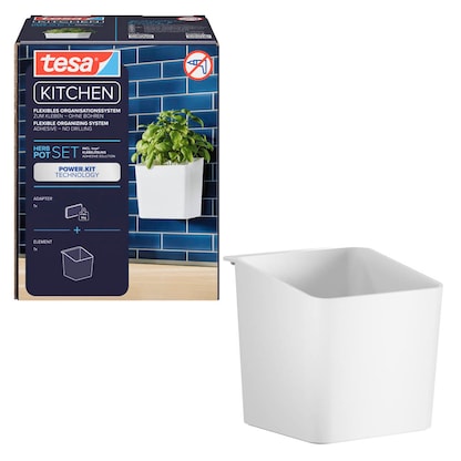 Artikelbild für tesa Kräutertopf-Set weiß, Artikelnummer 554893