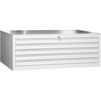 Artikelbild 5 für Gürkan Planschrank lichtgrau 5 Schubladen 140,0 x 95,0 x 53,0 cm, Artikelnummer 564462