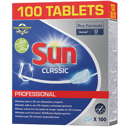Artikelbild 12 für Sun PROFESSIONAL CLASSIC Spülmaschinentabs 100 St., Artikelnummer 617567