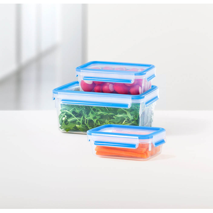 Artikelbild 4 für emsa Frischhaltedosen-Set CLIP & CLOSE transparent 0,55/1,0/2,2 l, 1 Set, Artikelnummer 670103