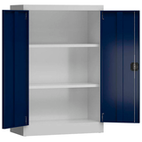 Artikelbild 1 für ClassiX Metallschrank X-530291 enzianblau, lichtgrau 80,0 x 38,0 x 120,0 cm, aufgebaut, Artikelnummer 184368