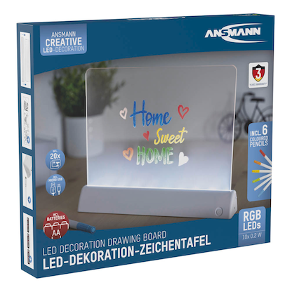 Artikelbild 2 für ANSMANN Deko LED-Zeichentafel, Artikelnummer 629479