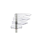 Artikelbild 1 für novus Briefablage-Schwenkflügler CopySwinger lichtgrau, 4 Fächer, Artikelnummer 589184