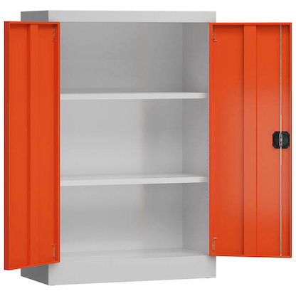 Artikelbild für ClassiX Metallschrank X-530294 feuerrot, lichtgrau 80,0 x 38,0 x 120,0 cm, aufgebaut, Artikelnummer 184378
