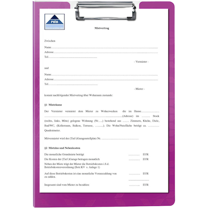 Artikelbild für AKTION: LEITZ Klemmbrettmappe WOW 4199 DIN A4 violett Kunststoff, 1 St. mit Prämie nach Registrierung, Artikelnummer 525642