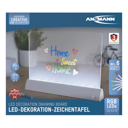 Artikelbild 20 für ANSMANN Deko LED-Zeichentafel, Artikelnummer 629479