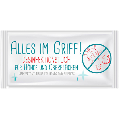 Artikelbild 2 für HELLMA Desinfektionstücher Alles im Griff 1-lagig weiß, 400 Tücher, Artikelnummer 256121