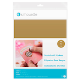 Artikelbild 1 für Silhouette MEDIA-SCRATCH-GLD Rubbel-Aufkleberfolie für Schneideplotter gold 215 x 280 mm, 5 Blatt, Artikelnummer 503180