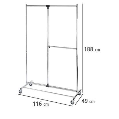 Artikelbild 2 für WENKO Kleiderständer Profissimo silber Metall 116,0 x 188,0 cm, Artikelnummer 665577