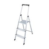 Artikelbild 1 für KRAUSE Stehleiter einseitig MONTO Solidy silber 3 Stufen, H: 140,0 cm, Artikelnummer 567870