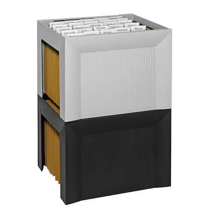 Artikelbild 2 für helit Hängeregistraturkorb mit Mappen schwarz, Artikelnummer 548883