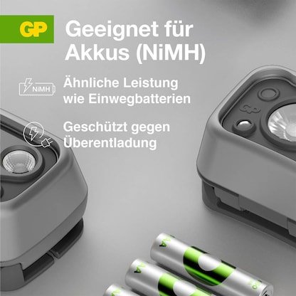 Artikelbild 9 für GP Discovery CHW54 LED Stirnlampe grau 6,6 cm, Artikelnummer 760104