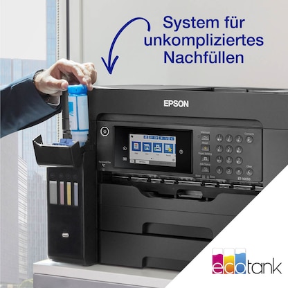 Artikelbild 13 für AKTION: EPSON EcoTank ET-16655 4 in 1 Tintenstrahl-Multifunktionsdrucker schwarz + GRATIS Ariete Airy Fryer 4 L Heißluftfritteuse mit 150 Euro CashBack, Artikelnummer 708097